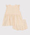Ärmelloses Baby Kleid mit Slip aus leichtem Jersey weiss AVALANCHE/ MULTICO