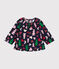 Baby-Bluse aus Flanell. blau SMOKING/weiss MULTICO
