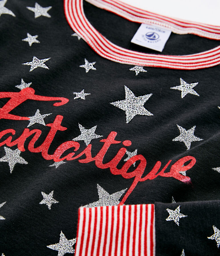 Rippstrick-Pyjama f&uuml;r kleine Jungen grau/grau