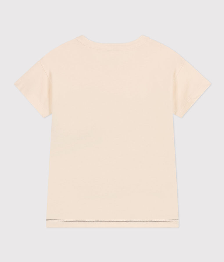 Kinder-T-Shirt aus Jersey f&uuml;r Jungen naturfarben/vielfarbig