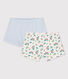 2er-Set Shortys aus Bio-Baumwolle mit Blumenmuster für Mädchen