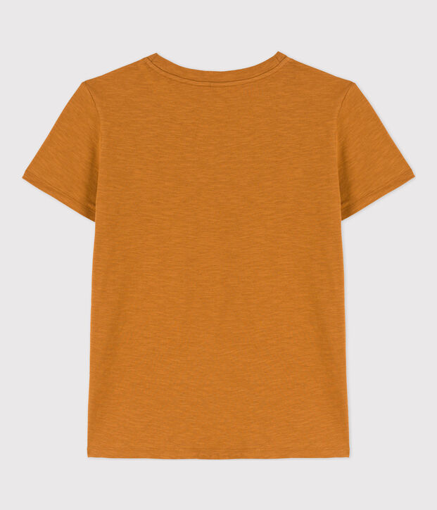 T-Shirt LE DROIT aus Baumwolle mit Rundhalsausschnitt braun