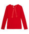 Gestreiftes Damen-Pailletten-Shirt rot FROUFROU
