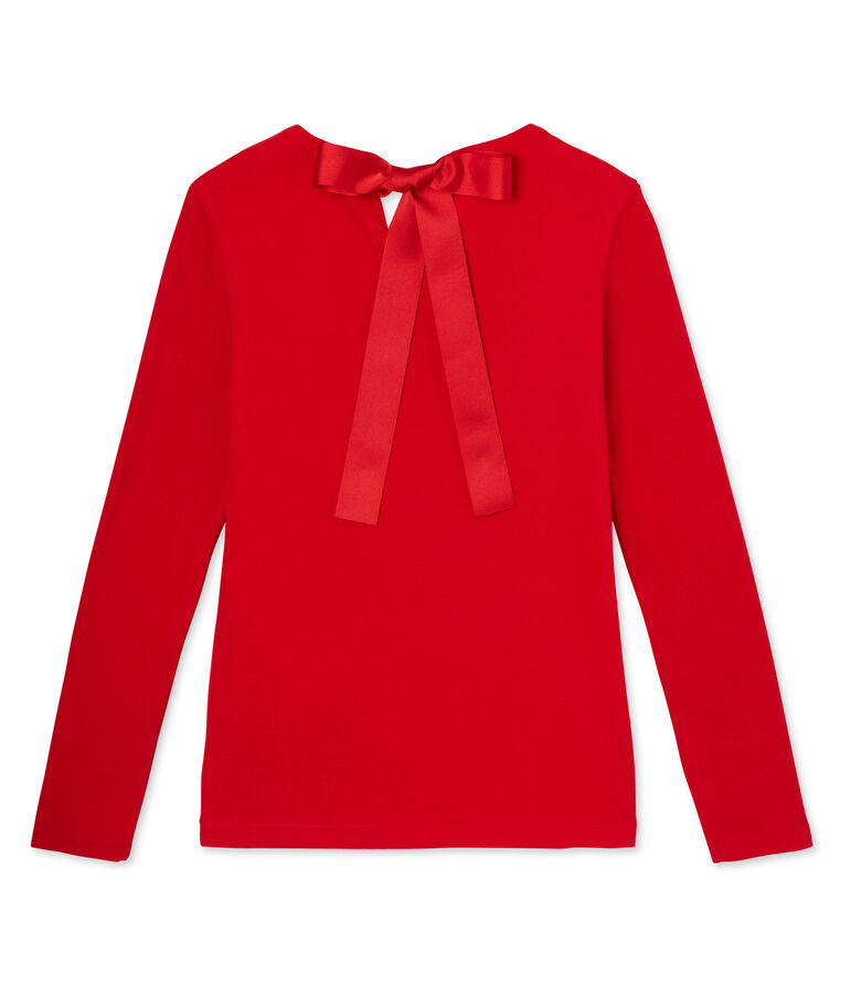 Gestreiftes Damen-Pailletten-Shirt rot FROUFROU