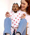 3-teiliges Baby-Set aus Baumwolle mit Herzmotiv weiss MARSHMALLOW/rot TERKUIT