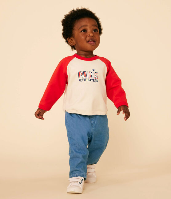 Baby-Sweatshirt aus leichtem Molton rot AVALANCHE/ AURORA