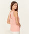 Schillerndes damen tanktop aus leinen rosa ROSAKO/rosa COPPER