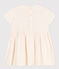 Kurzärmeliges Baby-Kleid für Mädchen weiss AVALANCHE/ MULTICO