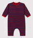 Baby-Overall aus dickem Jersey im Streifenlook