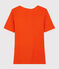 Damen-T-Shirt aus Baumwolle orange CAROTT
