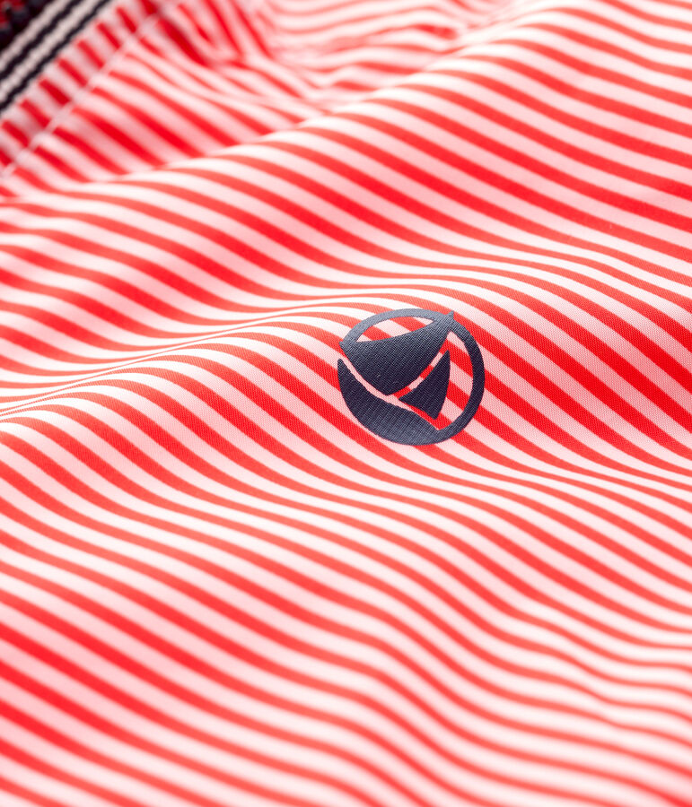 Baby-Windjacke aus recyceltem Polyamid M&auml;dchen/Jungen rosa/weiss