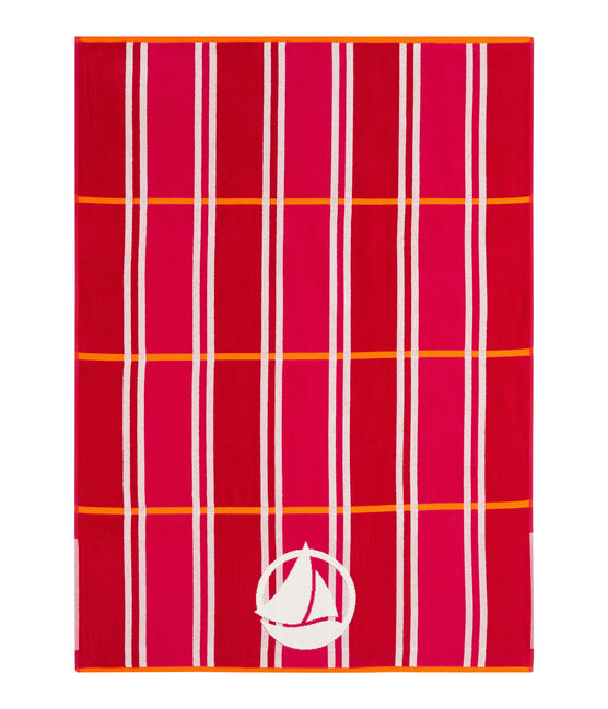 Strandtuch rosa GEISHA/weiss MULTICO