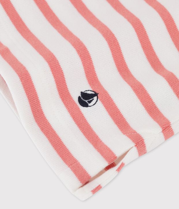 Streifenshirt aus Baumwolle f&uuml;r Damen weiss/rosa