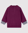 Gemustertes Baby-Sweatshirt für Jungen violett CEPAGE