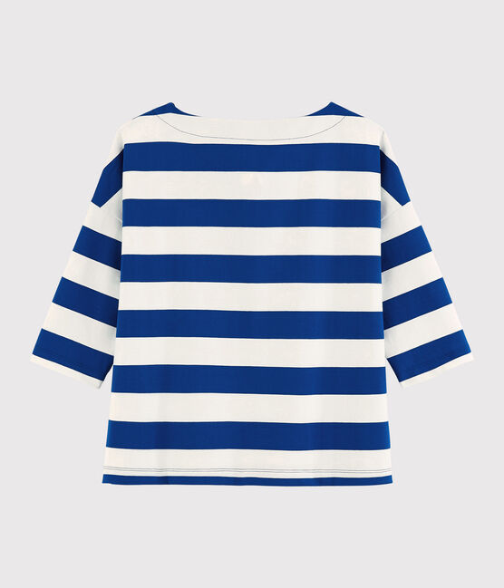 Marineshirt für Damen blau SURF/weiss MARSHMALLOW