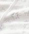 Baby-Strampler aus Velours mit Sternenmuster weiss MARSHMALLOW/grau ARGENT