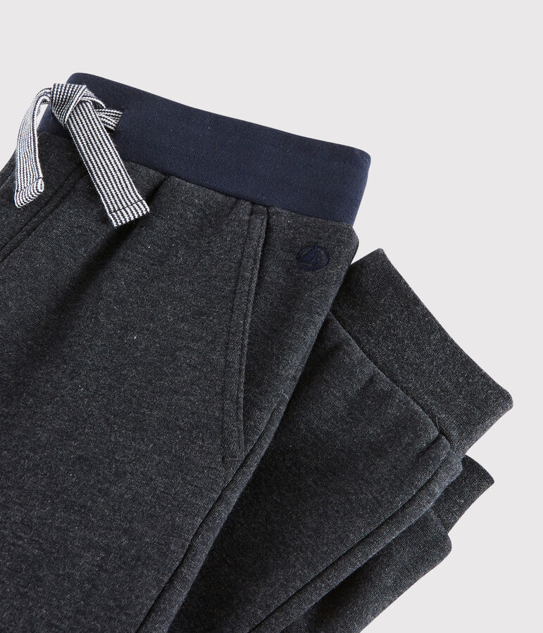 Kinderhose aus Molton f&uuml;r Jungen grau CITY CHINE