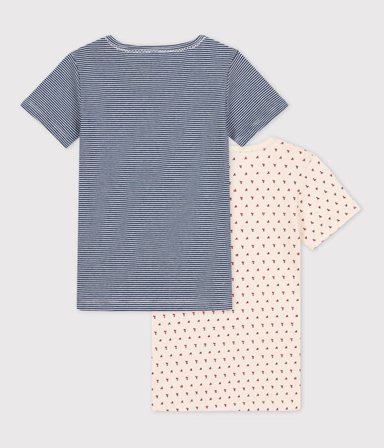 2er-Set kurzärmelige T-Shirts aus Baumwolle für Mädchen variante 1