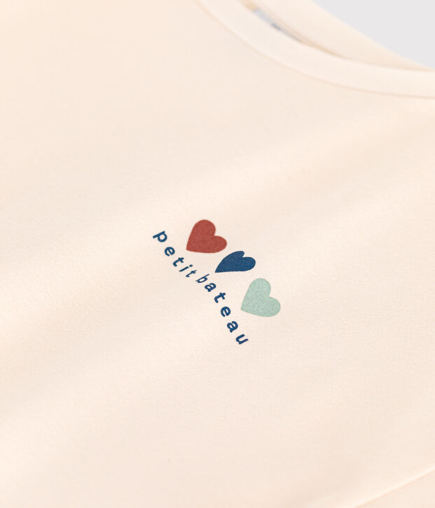 Damen-T-Shirt Le Boxy aus Baumwolle naturfarben