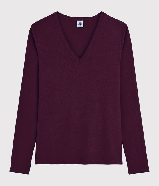Damen-T-Shirt mit V-Ausschnitt rot ALIVE
