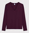 Damen-T-Shirt mit V-Ausschnitt rot ALIVE