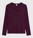 Damen-T-Shirt mit V-Ausschnitt