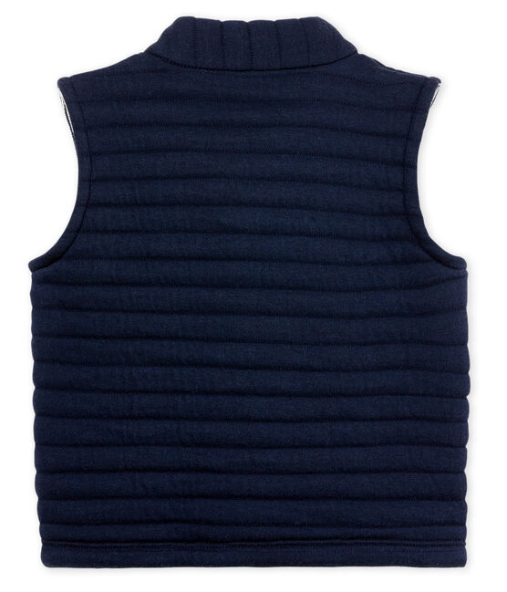 Ärmelloser baby-blouson aus gestepptem doppeljersey jungen blau SMOKING