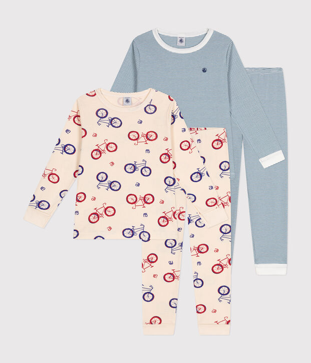 2er-Set Kinder-Pyjamas aus Baumwolle vielfarbig
