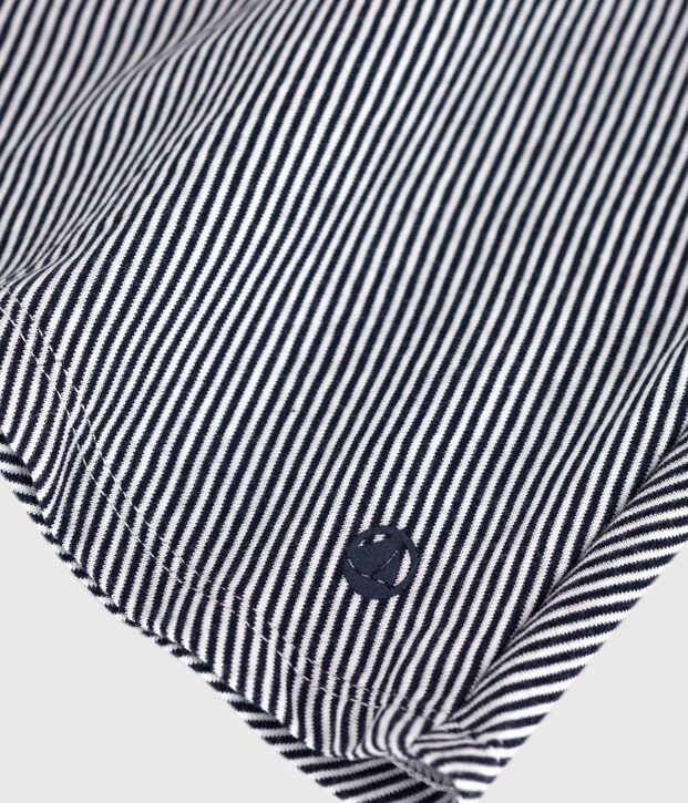 Kinder-Rock aus Baumwolle mit Streifen blau/weiss