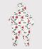 Baby-Schneeanzug aus Polyester mit Blumenmuster naturfarben/vielfarbig