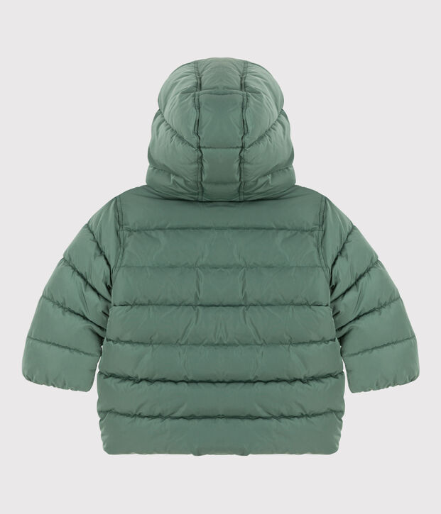 Recycelter Baby-Anorak gr&uuml;n