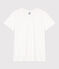 Langärmeliges Damen-T-Shirt "Le Droit" mit Rundhalsausschnitt aus feinem Jersey weiss ECUME
