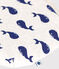 Baby-Täschchen aus Baumwolle mit Wal-Motiv beige MONTELIMAR/blau MEDIEVAL