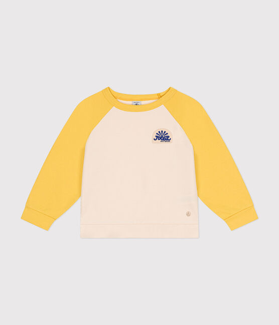 Kinder-Sweatshirt aus leichtem Molton gelb AVALANCHE/ NECTAR