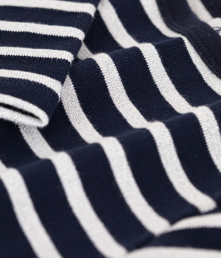 Kinder-Matrosenshirt aus Baumwolle f&uuml;r M&auml;dchen blau SMOKING/ ARGENT