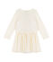 Kinderkleid im Materalmix Mädchen weiss MARSHMALLOW