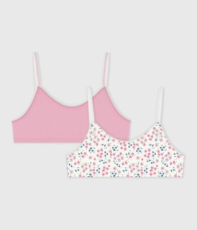 Set Kinder-Bustiers aus Baumwolle mit Blumenmuster