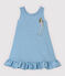 Baby-Kleid aus Bio-Baumwolle blau ALASKA/weiss ECUME