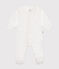 Gemusterter Strampler aus Baumwolle blau MARSHMALLOW/weiss GOMME