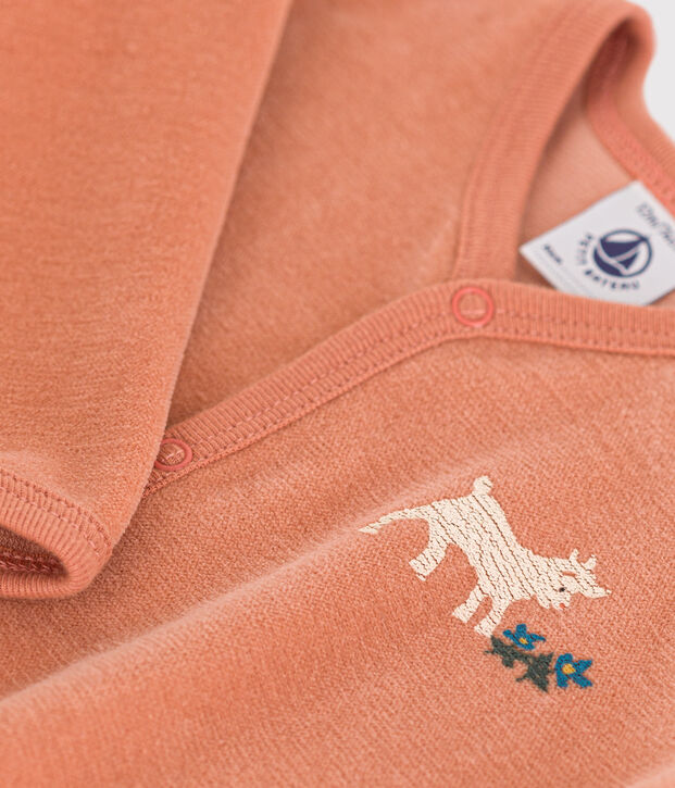 Strampler aus Nicki rosa