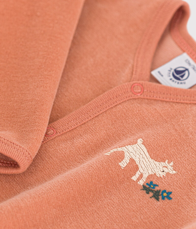 Strampler aus Nicki rosa