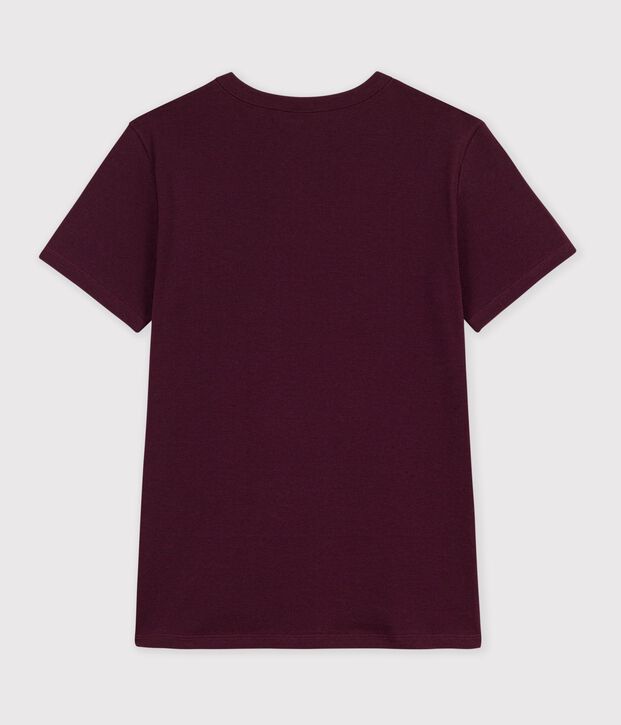 Kurz&auml;rmeliges Damen T-Shirt aus einfarbiger Baumwolle MOON