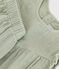 Baby-Set mit Bluse und Shorts aus Musselin-Stoff grün HERBIER