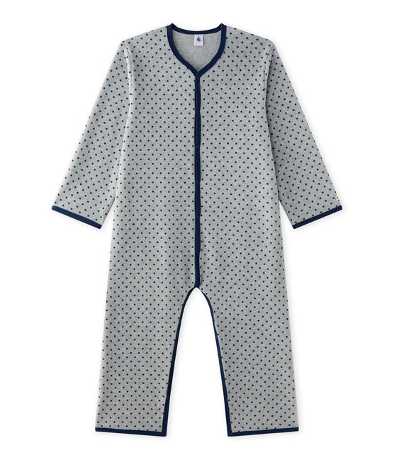 Jungen-Overall aus Fleece grau SUBWAY/blau MEDIEVAL