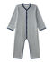 Jungen-Overall aus Fleece grau SUBWAY/blau MEDIEVAL