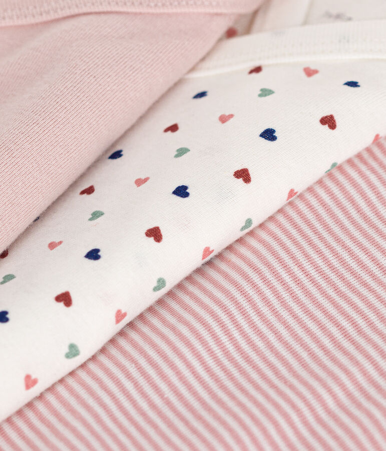 3er-Set lang&auml;rmelige Baby-Bodys in Wickeloptik aus Baumwolle variante 2