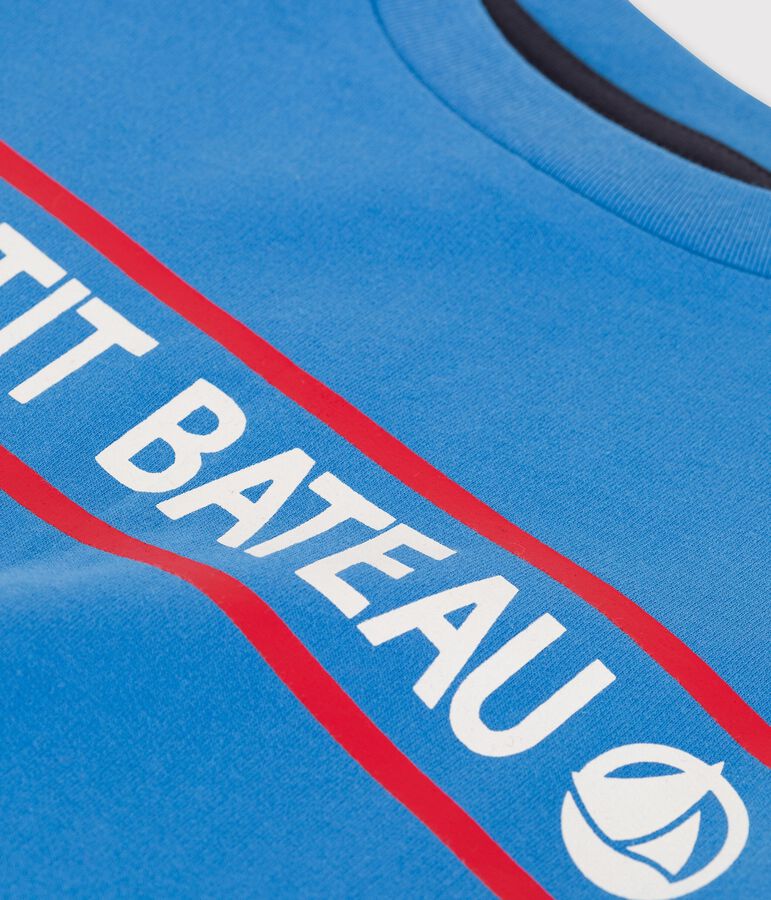 Sweatshirt aus Molton f&uuml;r Jungen blau