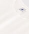 T-Shirt LE DROIT aus Baumwolle mit Rundhalsausschnitt weiss ECUME