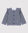 Baby-Cardigan aus Baumwolle blau SMOKING/weiss MARSHMALLOW