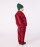 Kinder-Hemd aus einfarbigem Fein-Cord AMARANTE